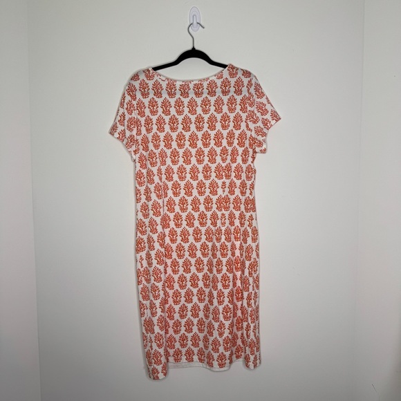 J. McLaughlin Patterned Short Sleeve Dress XL - Picture 2 of 6
